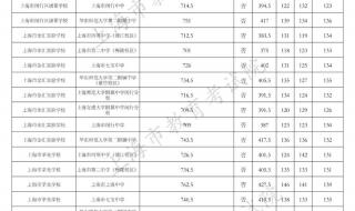 上海市中考录取分数线